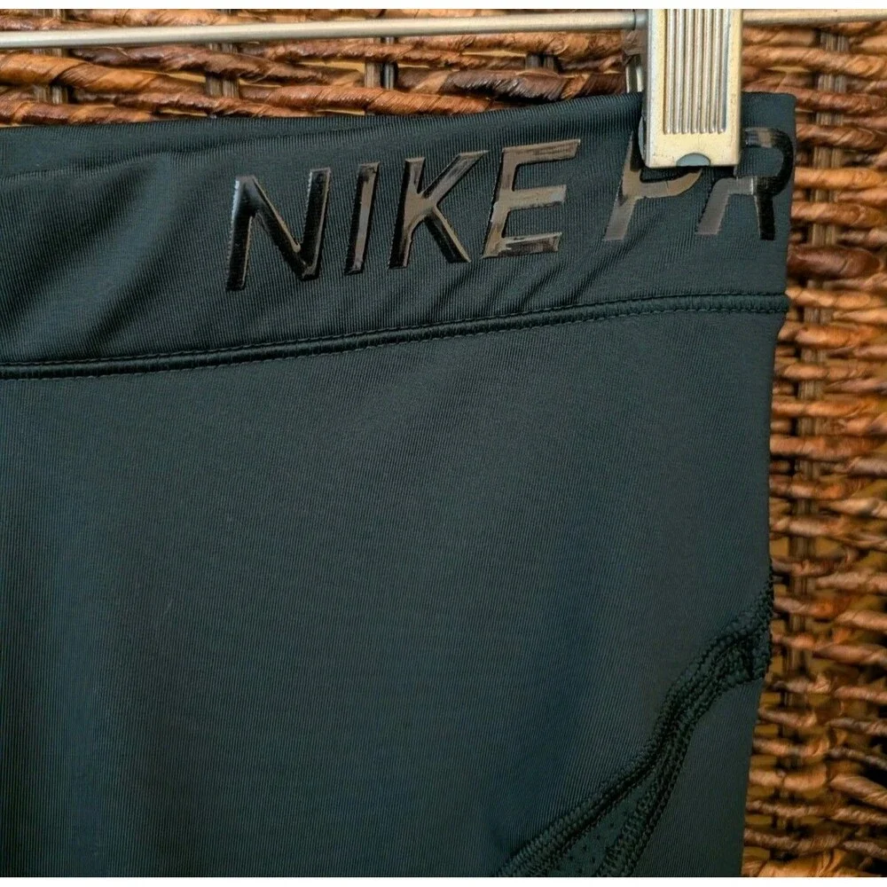 Nike Pro Hypercool Compression Leggings Small Teal Crop Pants 889651 Training